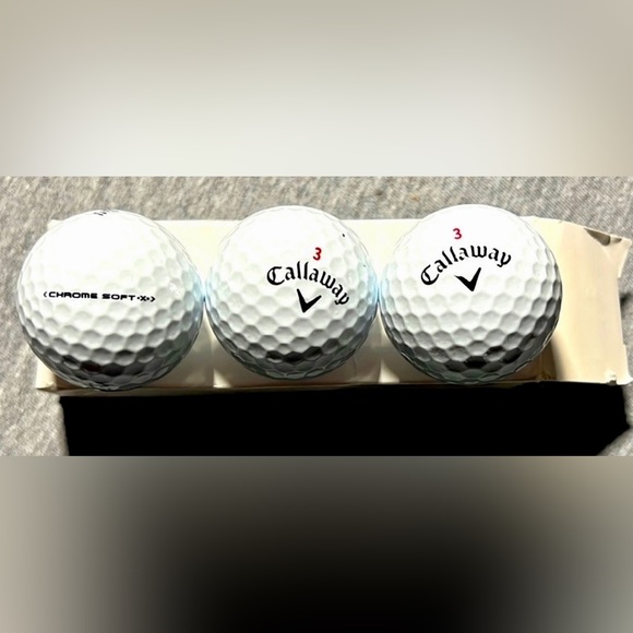 Callaway Other - 22. Callaway’s Chrome Soft X, 3 Brand New Golf Balls